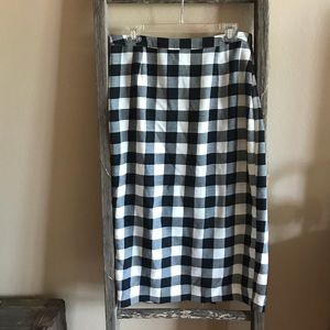 Gingham Midi Skirt